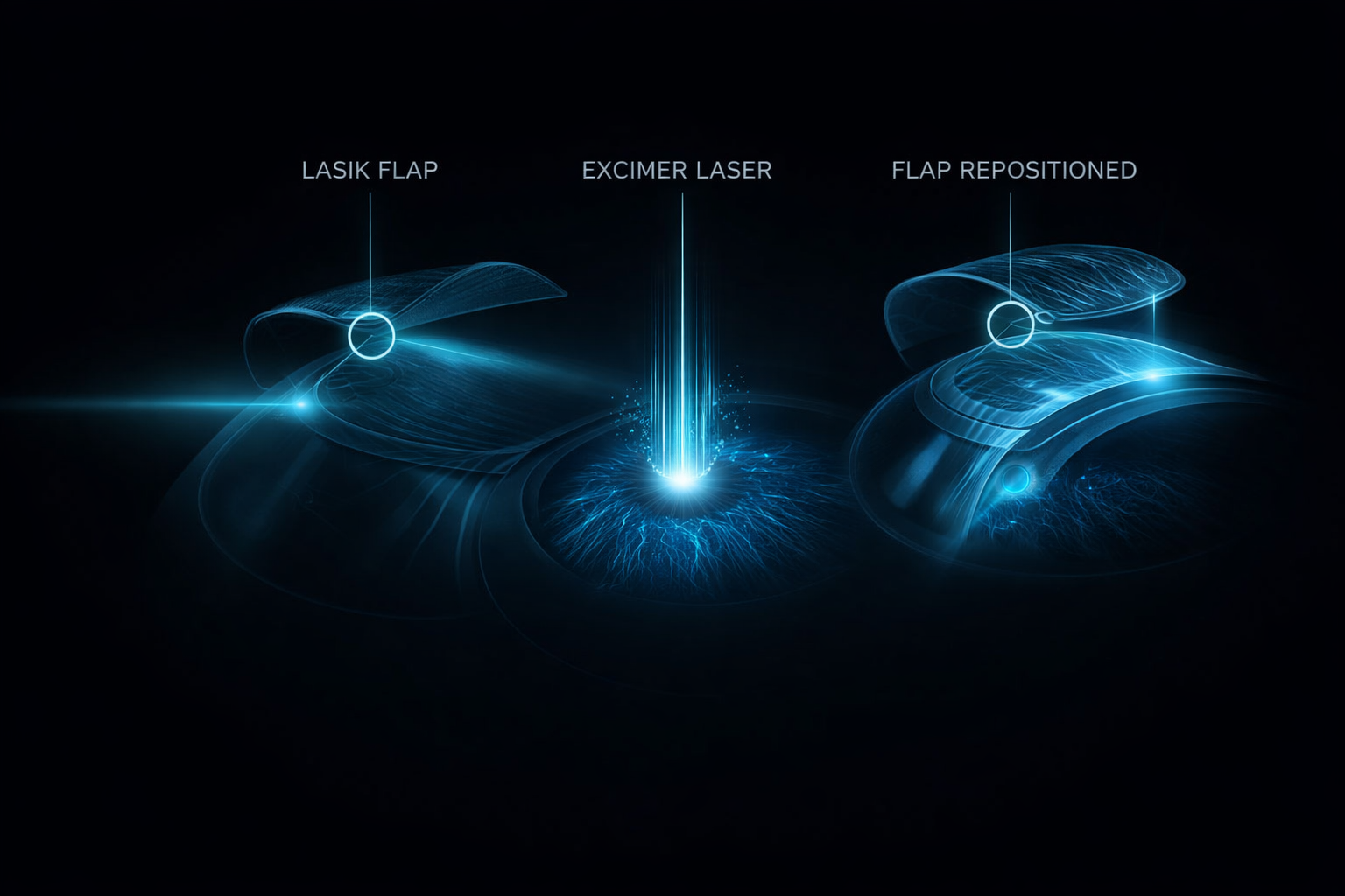 LASIK laser vision correction corneal illustration
