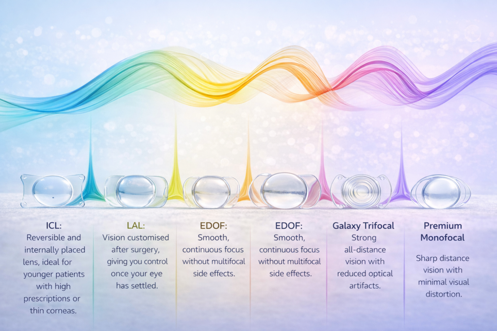 lens wave length diagram and positive results