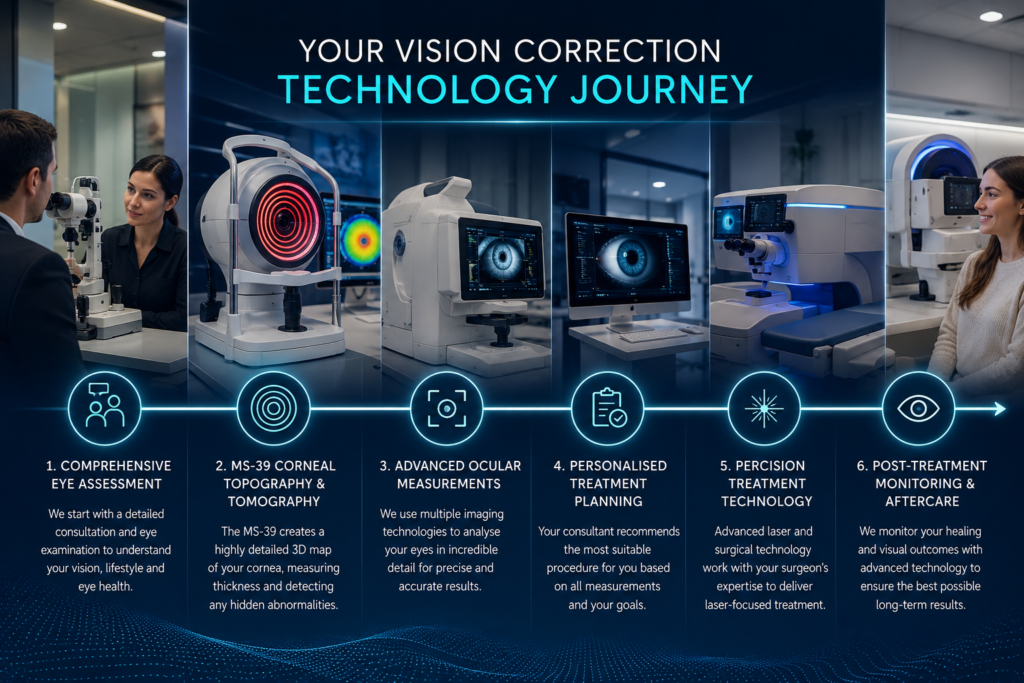 vision technology for lens and laser surgery