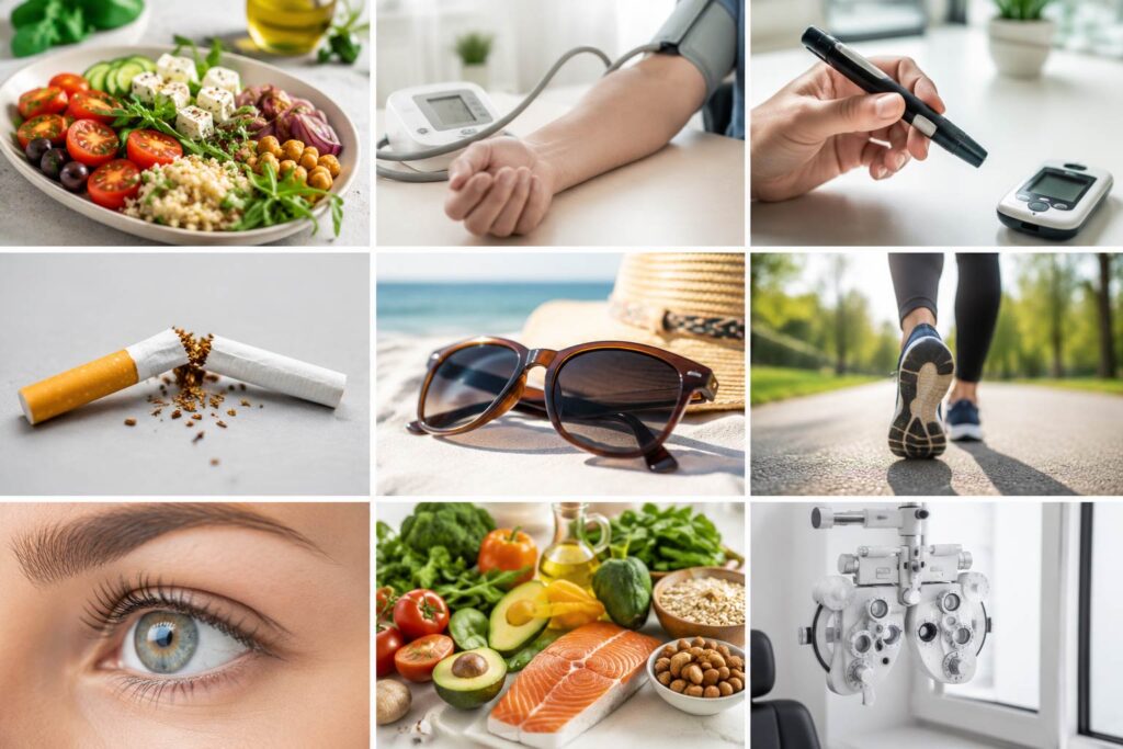 Healthy lifestyle can lead to healthy eyes